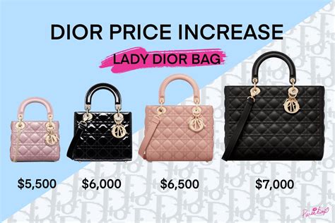 lady dior checkered bag cost|lady dior euro price.